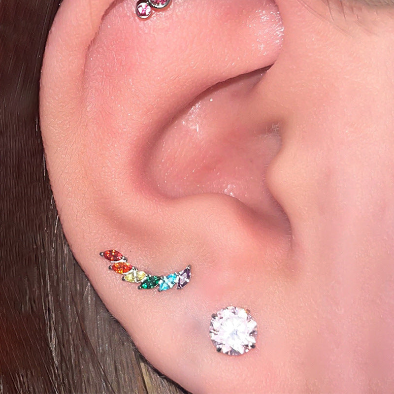 Five-Piece Stud Earrings