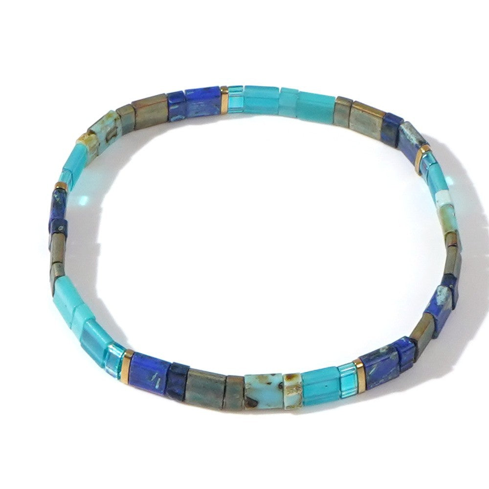 Handwoven Glass Bead Ethnic Bracelet