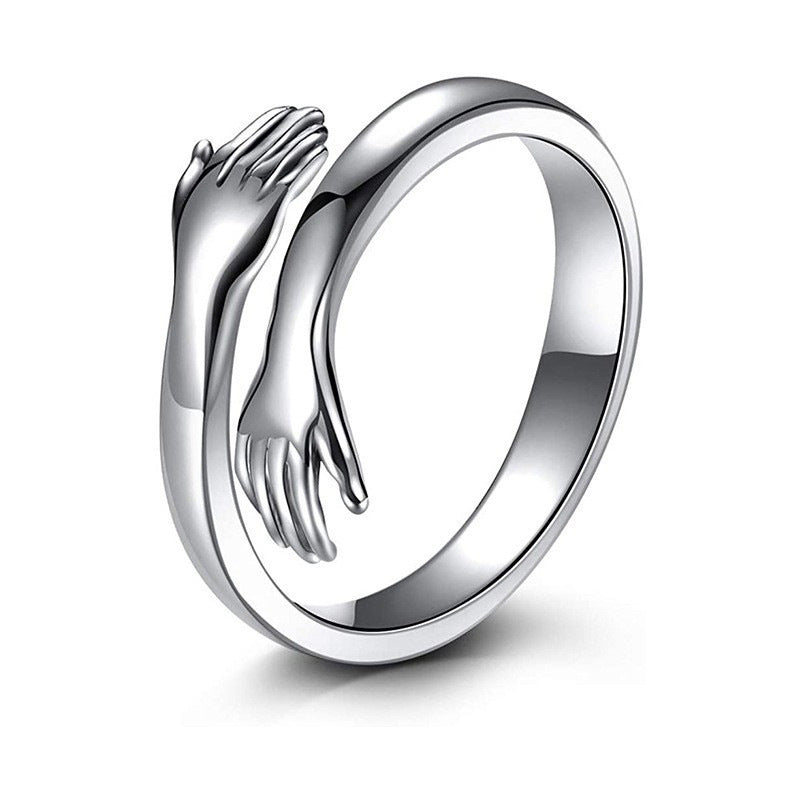 Adjustable Love Hug Couple Fashion Ring