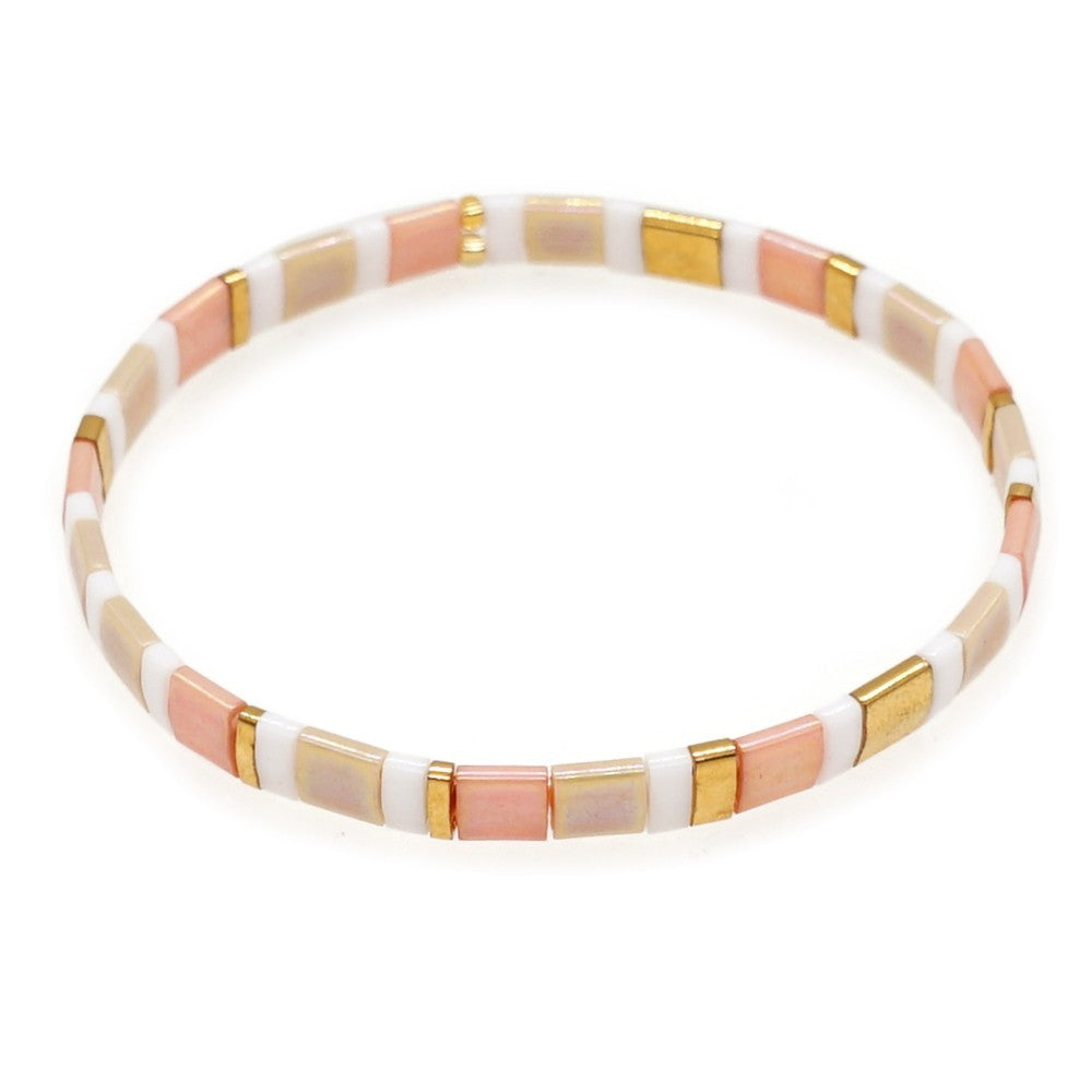Handwoven Glass Bead Ethnic Bracelet