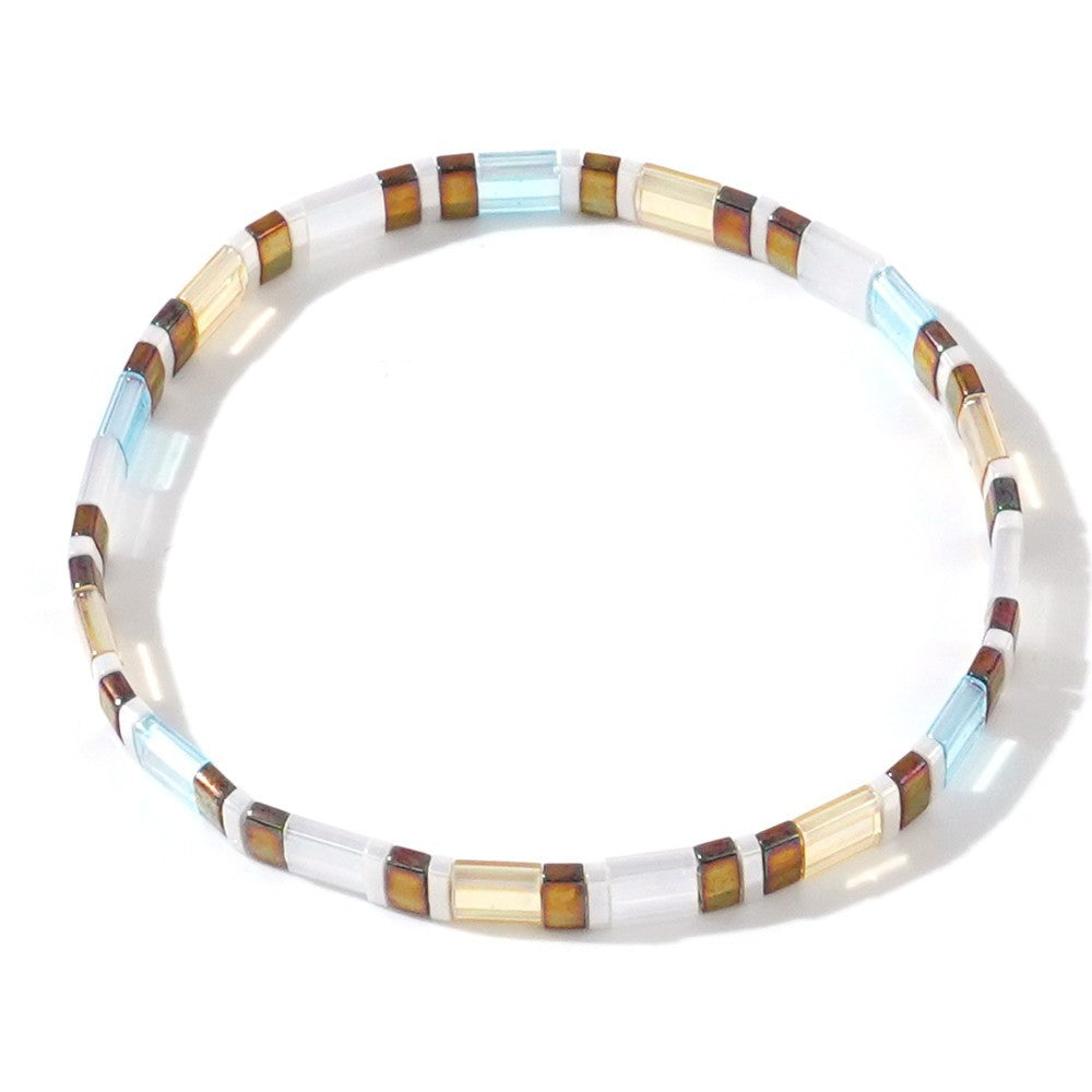 Handwoven Glass Bead Ethnic Bracelet