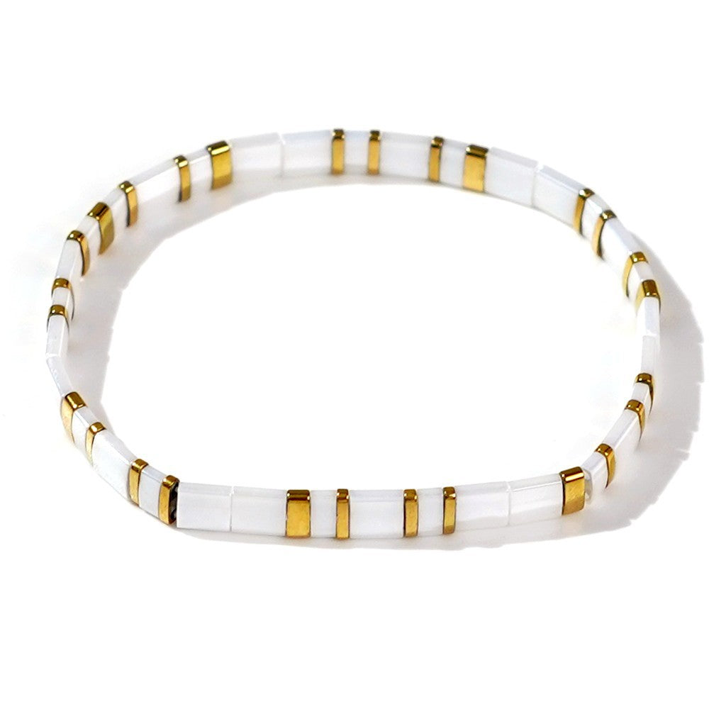 Handwoven Glass Bead Ethnic Bracelet