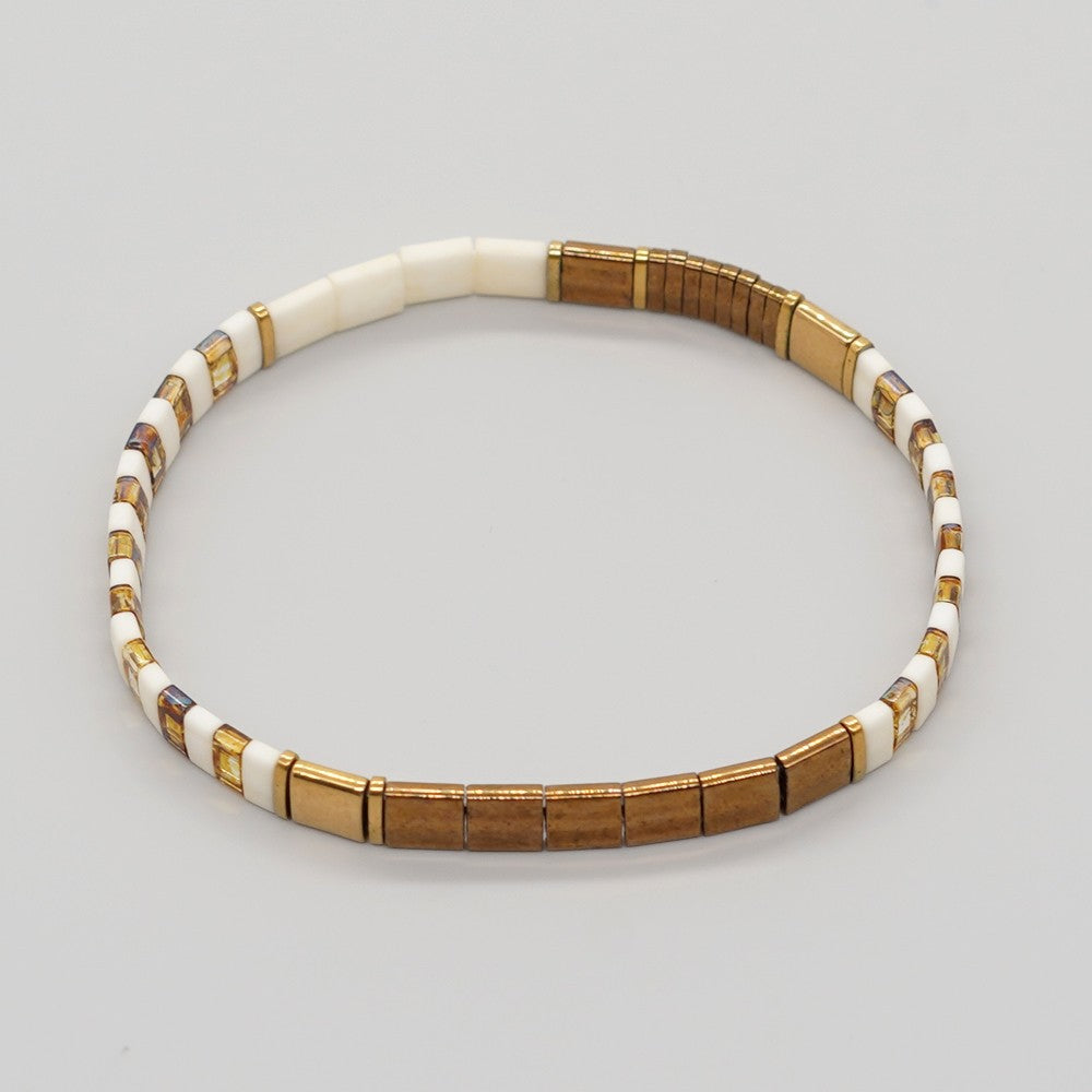Handwoven Glass Bead Ethnic Bracelet