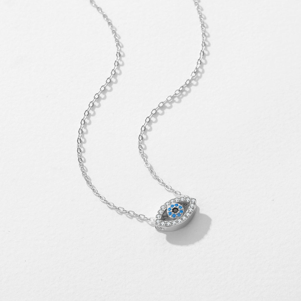 Modian S925 sterling silver micro-inlaid Devil's Eye necklace