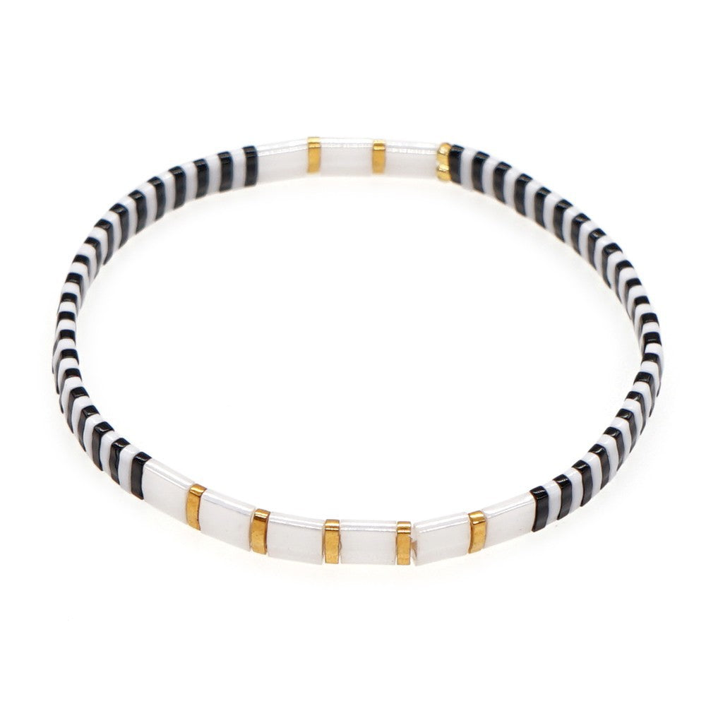 Handwoven Glass Bead Ethnic Bracelet