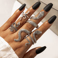 Snake Pattern Retro Ring
