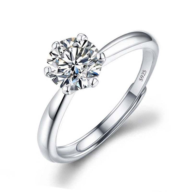 Imitation Moissanite Three-Piece Jewelry Set