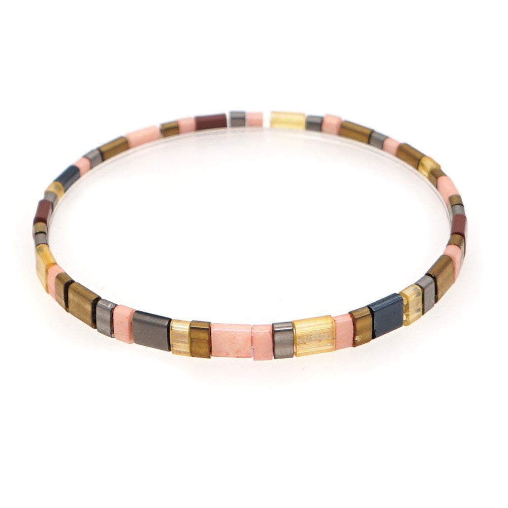 Handwoven Glass Bead Ethnic Bracelet