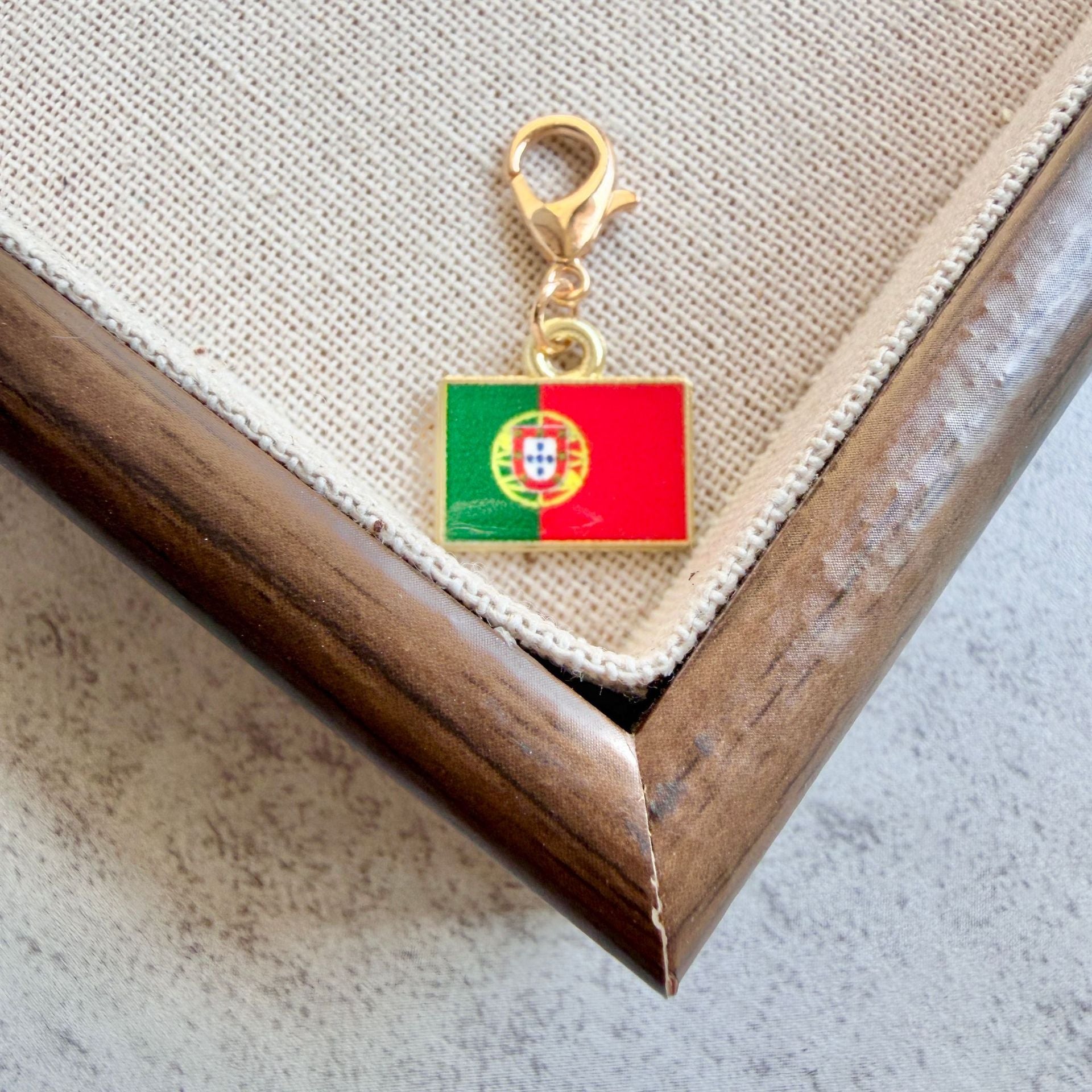 Enamel Flag Keychain Pendant
